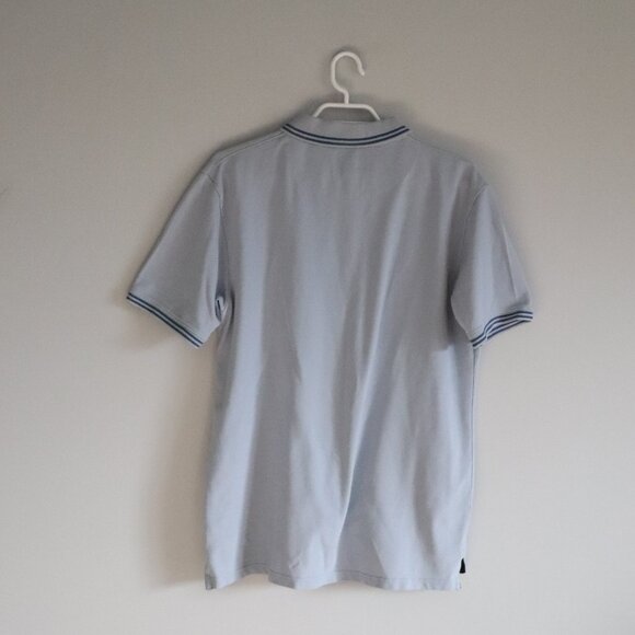 Hackett London Polo Embroidered-Logo XL Blue Slim Fit Cotton Pullover T-Shirt - Picture 2 of 10